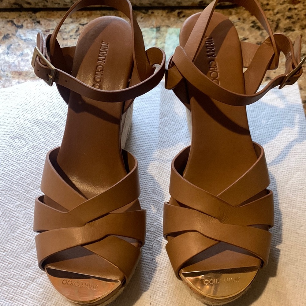 Jimmy Choo Size 38.5. Never worn. Original dust bag and box.